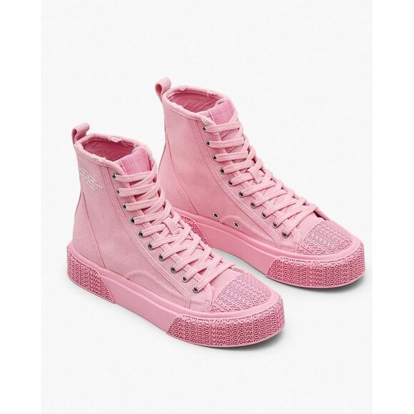 MJ-141. Marc Jacobs The Platform HIGH Top Sneakers Ribbon Pink US 11 - Picture 1 of 1